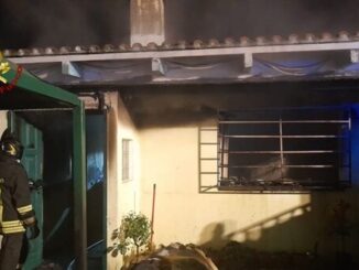 incendio casa assemini