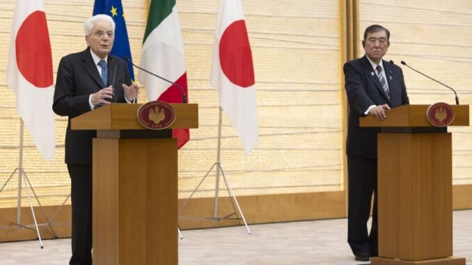 Ucraina, Mattarella “Giappone e Italia auspicano una pace giusta”