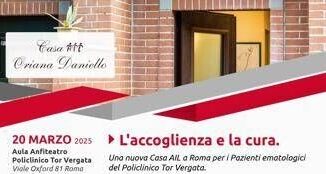 Ail Roma apre seconda Casa per pazienti in cura allEmatologia Policlinico Tor Vergata