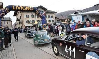Coppa delle Alpi dopo la Valtellina arrivo a Sankt Moritz sotto la neve