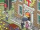 Design pionieri pixel art eBoy firmano A mosaic installation per Bisazza