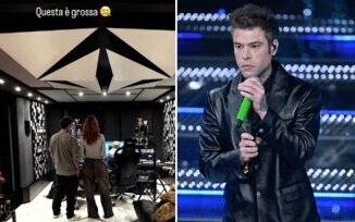 Fedez la foto in studio con la cantante misteriosa. Lipotesi dei fan
