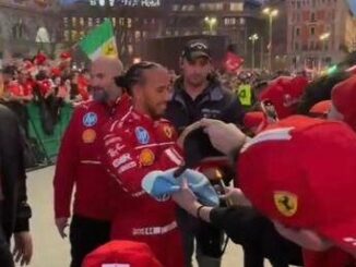 Ferrari festa rossa a Milano. Hamilton Io e Leclerc lotteremo per il Mondiale