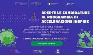 RESTART INSPIRE Al Via la Call per selezionare 5 Startup Innovative nel settore delle Telecomunicazioni del futuro