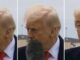 Trump colpito dal microfono la reazione del presidente Video