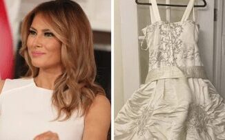 Usa il mistero dellabito da sposa di Melania Trump in vendita su eBay