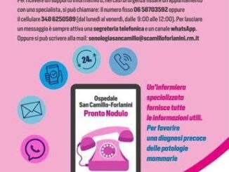 Al San Camillo Roma nasce Pronto nodulo numero per urgenze senologiche
