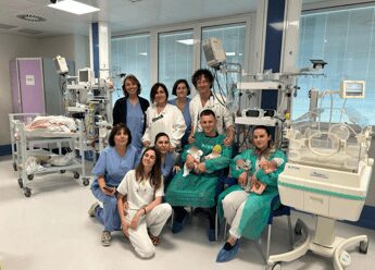 Al San Camillo di Roma 4 gemelli prematuri curati e tornati a casa dopo 50 giorni