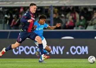 Bologna Napoli 1 1 azzurri a 3 dallInter capolista