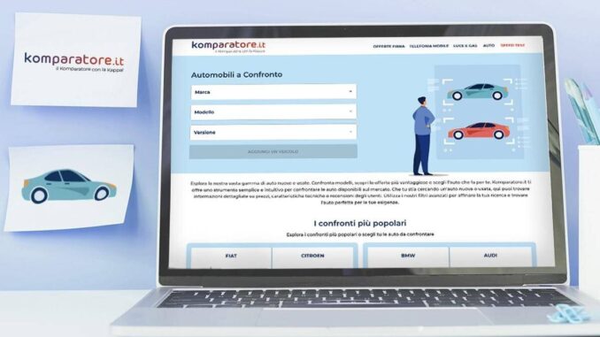 COMUNICATO STAMPA SPONSORIZZATO Nasce il nuovo comparatore di auto nuove su Komparatore.it uno strumento digitale per orientarsi tra centinaia di modelli e oltre 4800 versioni differenti