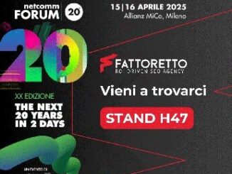 Fattoretto Agency al Netcomm Forum 2025 SEO Data Driven AI e automazione per la massima marginalita degli eCommerce