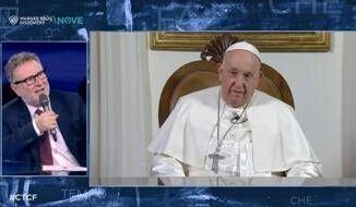 Papa Francesco Fabio Fazio Oggi il mondo e senza la sua luce