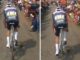 Scandalo Parigi Roubaix tifoso lancia borraccia in faccia a Van der Poel Video