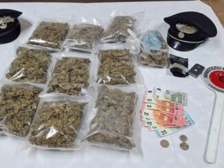 droga sequestrata a Villacidro