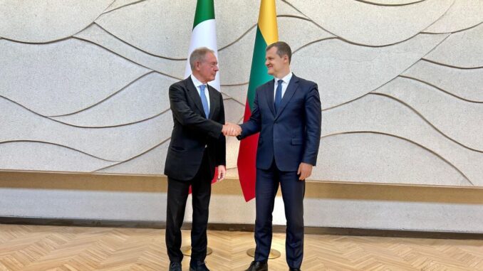 Italia-Lituania, Urso “Intesa su riforme della politica industriale Ue”