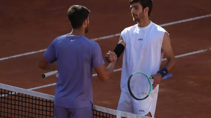 Musetti ko in semifinale a Roma contro Alcaraz