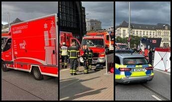 Amburgo, attacco con coltello in stazione: almeno 12 feriti, tre gravi. Arrestata una donna