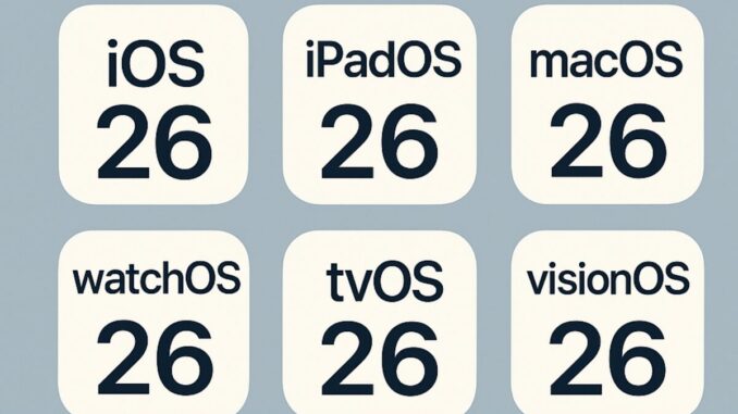 Apple cambia il nome dei sistemi operativi arriva iOS 26 1