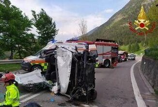 Belluno incidente mortale sullAlemagna scontro tra moto e tre auto