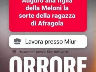 FdI denuncia Augurano a figlia Meloni sorte ragazza Afragola orrore