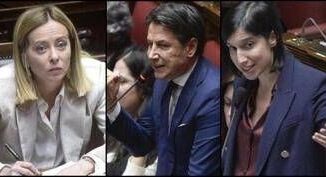 MEZZANOTTE Gaza sanita e riarmo Meloni duella con Conte e Schlein Da voi solo macumbe