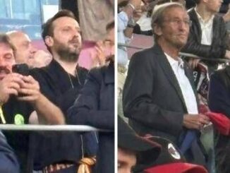Milan Bologna Cesare Cremonini e Gianfranco Fini allOlimpico tifosi rossoblu doc per la finale