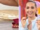 Portano la torta in studio ma. si rovescia a terra lincidente a La volta buona