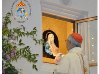 Rettore Santuario Siracusa Grande umilta di Papa Leone XIV