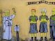 Scritta genocidio e baffi alla Hitler vandalizzato murale con Segre Bruck e Sami Modiano