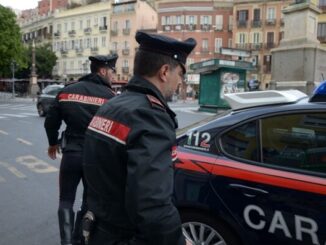Carabinieri a Cagliari in Piazza Yenne