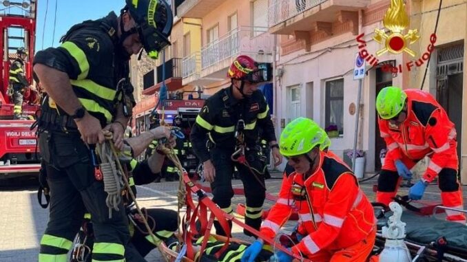 esercitazione vigili del fuoco a Carloforte 2 esercitazione vigili del fuoco a Carloforte