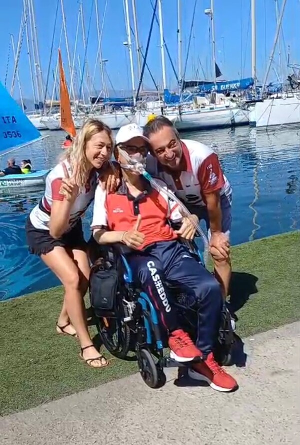 Carlo Mascia insieme ad Andrea Mura e sua moglie