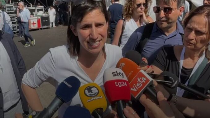 Schlein “In piazza Italia che non tace, Gaza è dei palestinesi”