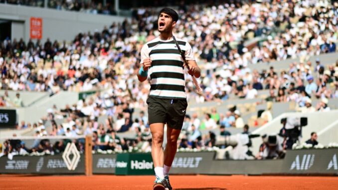 Alcaraz vince il Roland Garros, Sinner ko al super tie-break