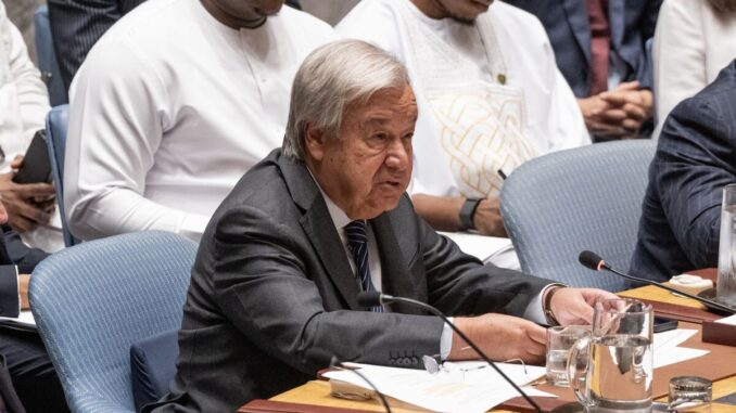 Guterres “Condanna per escalation militare in Medio Oriente”