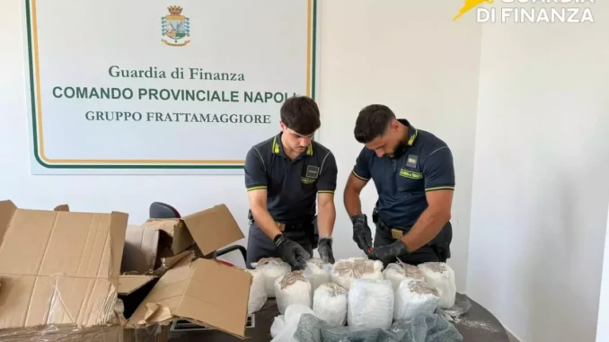 Napoli, sequestrati 100 kg di ketamina nascosta tra pasta e farina