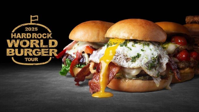 COMUNICATO STAMPA SPONSORIZZATO – Il World Burger Tour di Hard Rock Cafe arriva in Italia: agrumi fiorentini, ragù alla bolognese e mozzarella in carrozza protagonisti a Firenze, Roma e Venezia