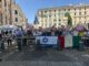 Gaza davanti alla sinagoga di Roma flashmob in risposta al corteo Propal Hamas si arrenda