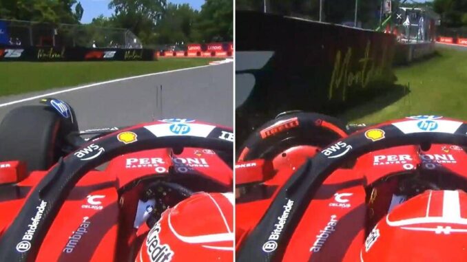 Gp Canada, Leclerc contro il muro con la Ferrari – Video