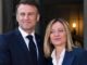Italia Francia Macron a Palazzo Chigi per bilaterale con Meloni