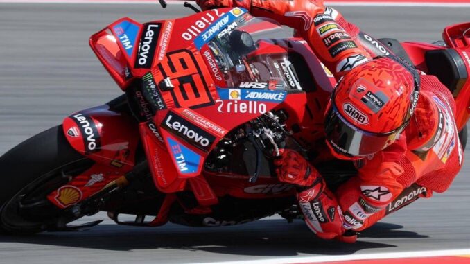 MotoGp Aragon, Marc Marquez ancora primo nelle seconde prove libere