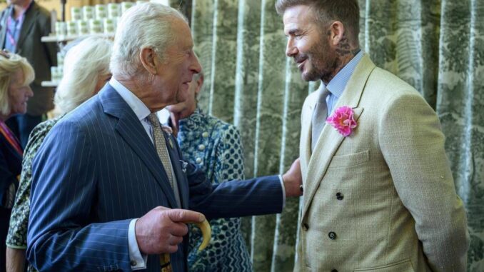Re Carlo nominerà cavaliere David Beckham per il suo impegno nella beneficenza