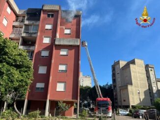 incendio palazzina Guspini